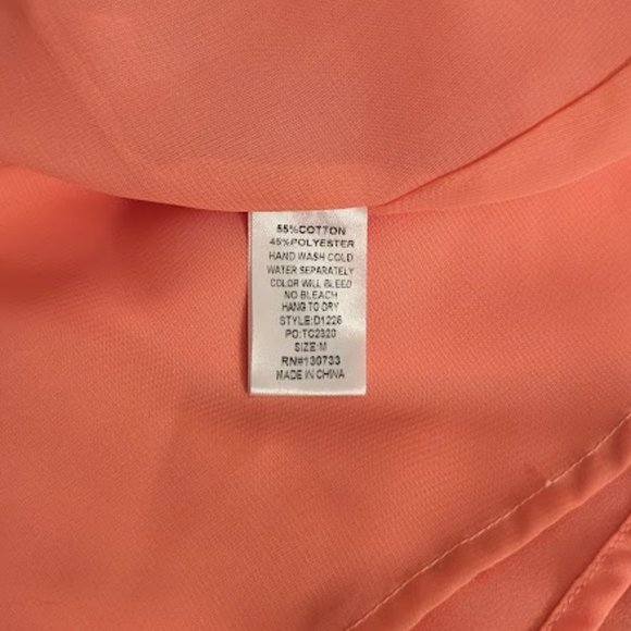 Kori American, Pink/Peachy flowy Dress, size Medium - Picture 4 of 5